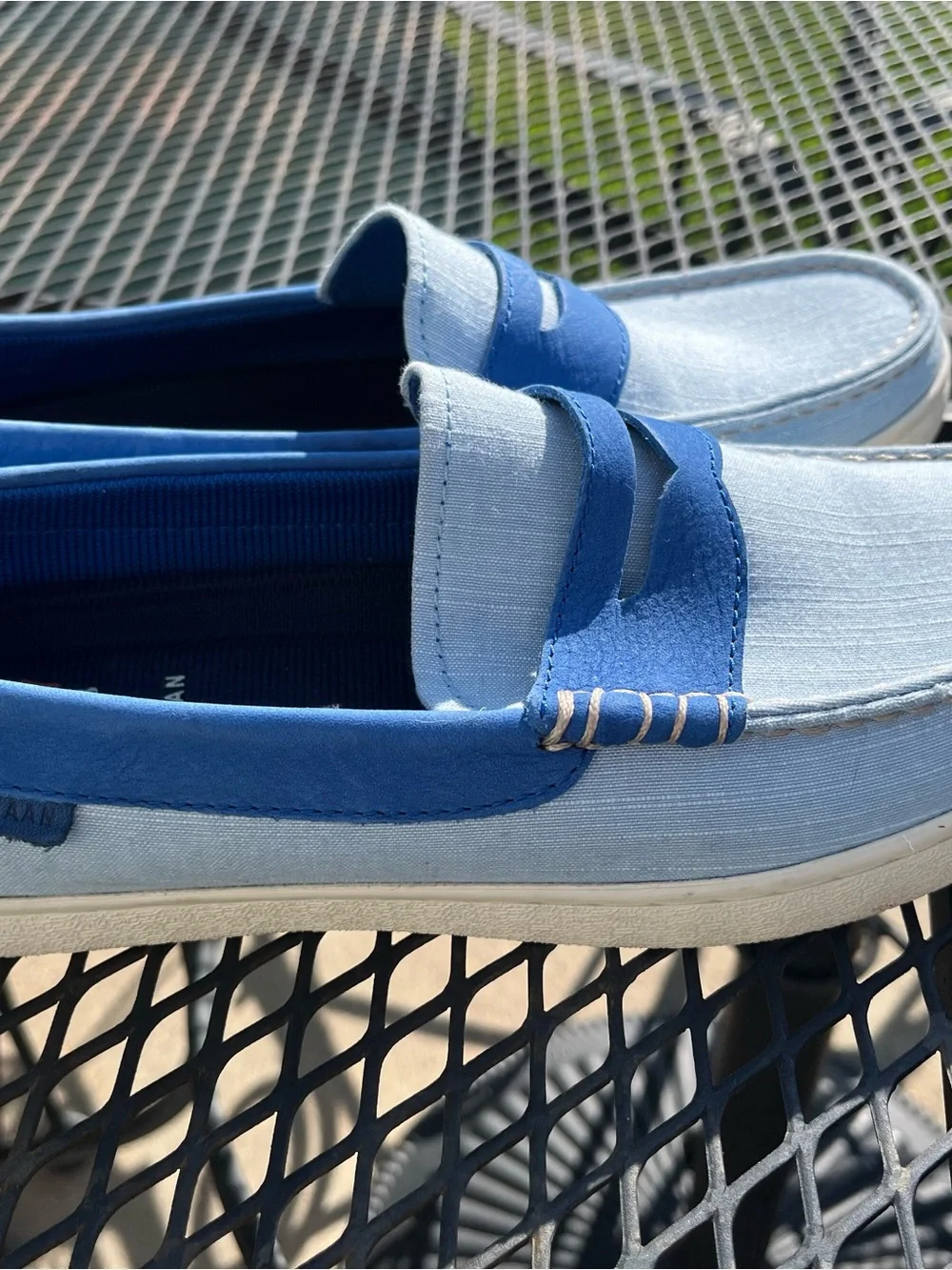 Cole Haan Canvas/Leather Loafers
